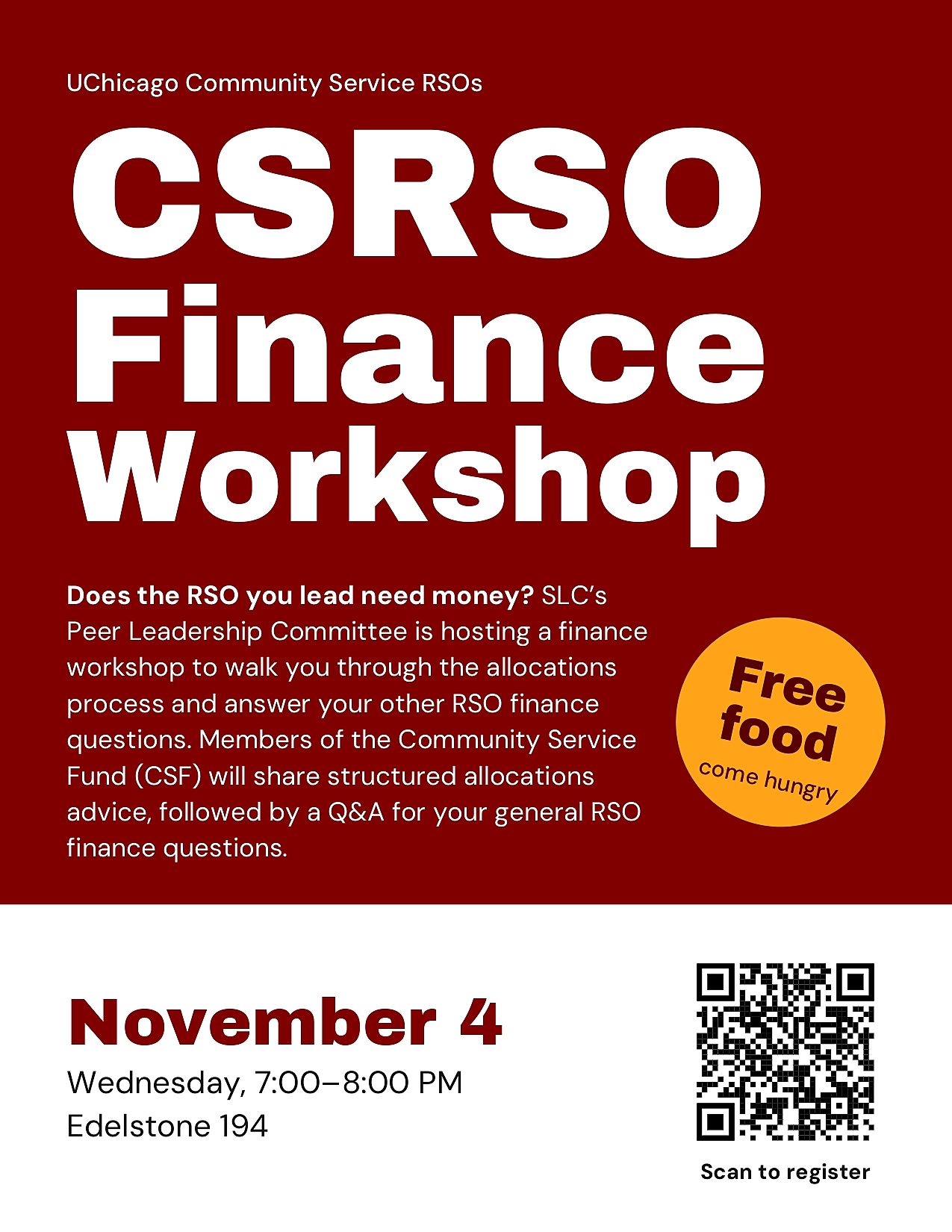 CSRSO Finance Workshop