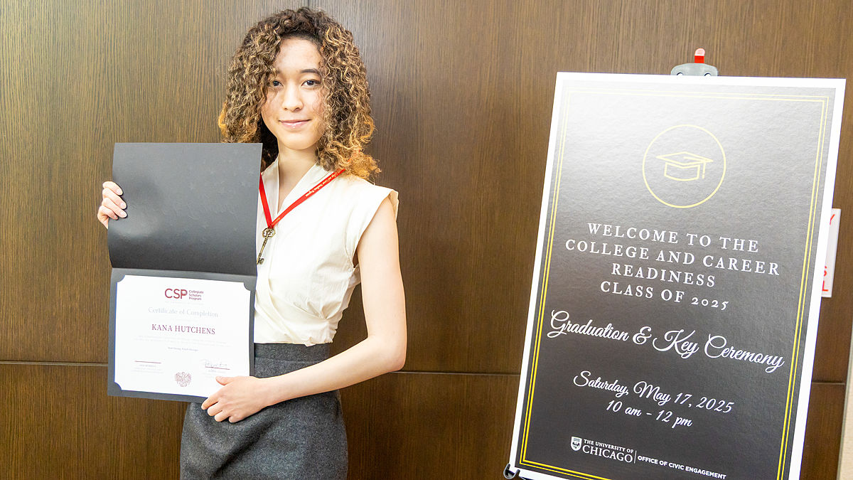Kana Hutchens, high school senior at Walter Payton College Prep, will attend Stanford University in fall 2025.