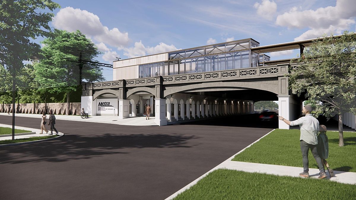 Rendering of new 59th/60th street station